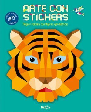 ARTE CON STICKERS TIGRE