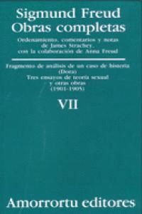 OBRAS COMPLETAS FREUD VII  FRAGMENTO DE ANALISIS DE UN CASO